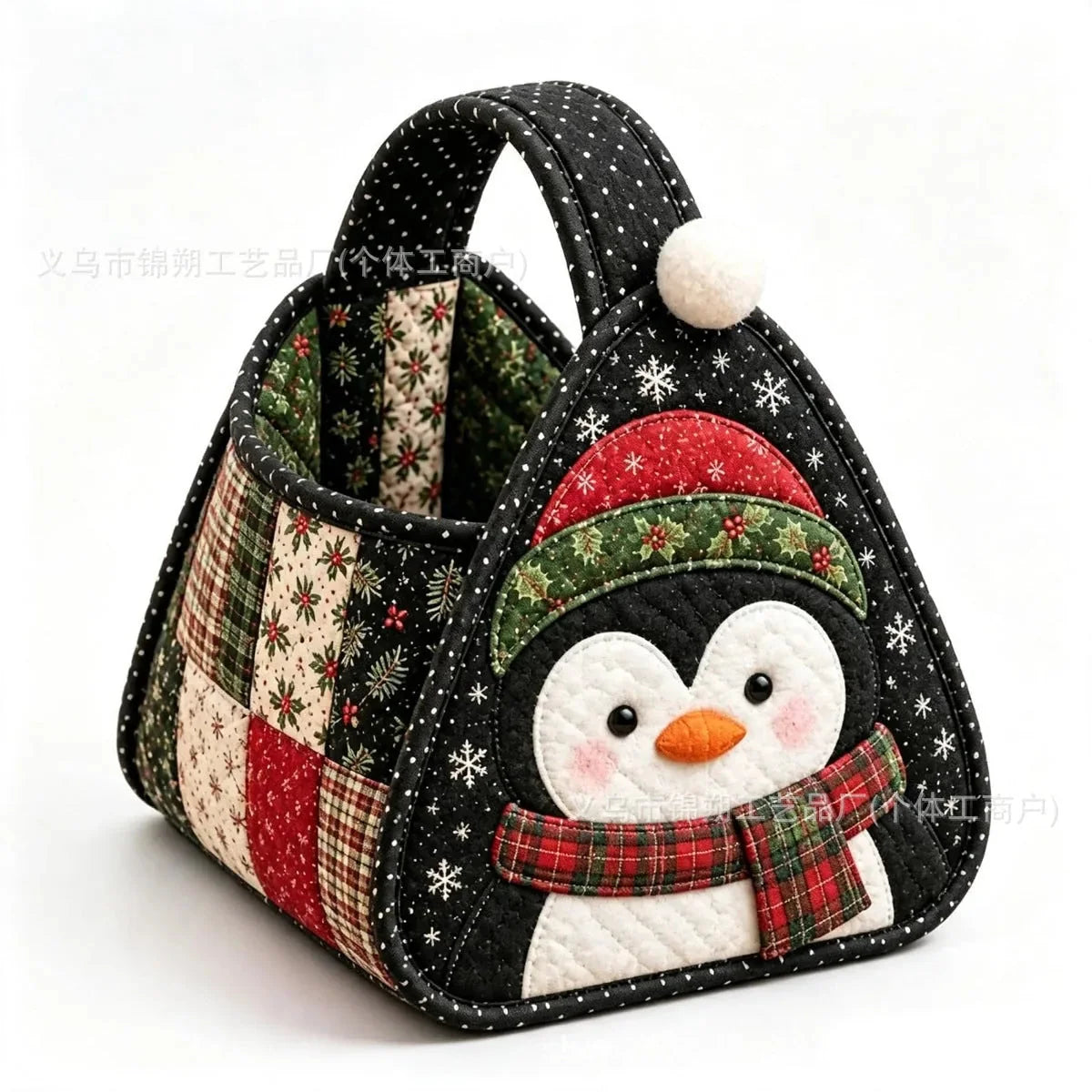Basket Sewing Kit Quilted Christmas Character Designs