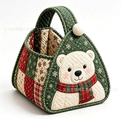 Basket Sewing Kit Quilted Christmas Character Designs