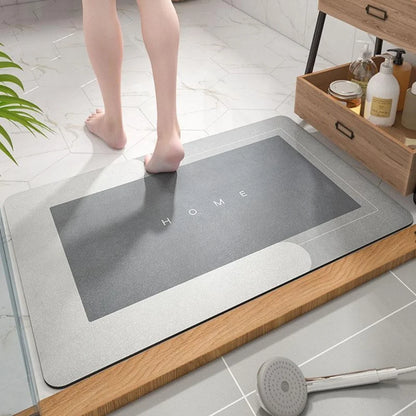 Bath Mat Quick-Drying Microfiber & Non-Slip Backing
