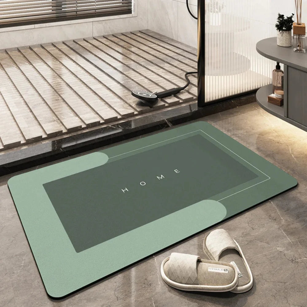 Bath Mat Quick-Drying Microfiber & Non-Slip Backing