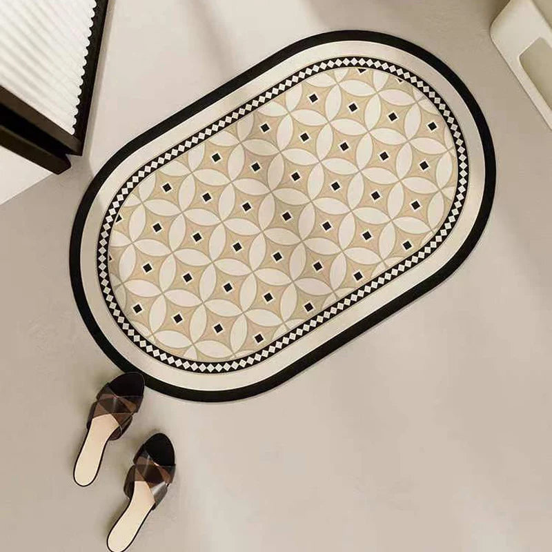Bath Mat Quick-Drying Non-Slip Machine-Washable
