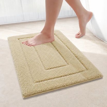 Bath Mat & Runner Absorbent Microfiber Non-Slip Machine Washable