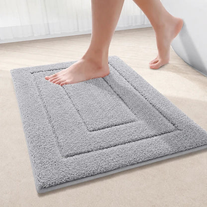 Bath Mat & Runner Absorbent Microfiber Non-Slip Machine Washable