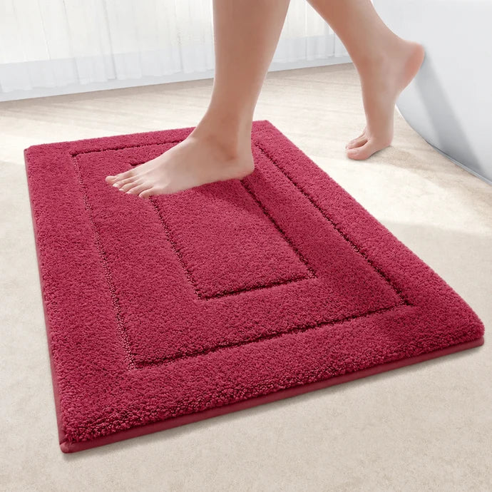 Bath Mat & Runner Absorbent Microfiber Non-Slip Machine Washable