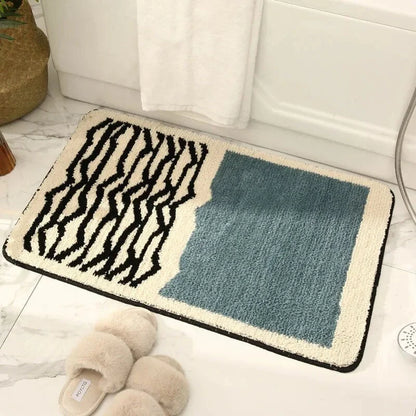 Bath Mat Scandinavian Abstract Non-Slip & Absorbent