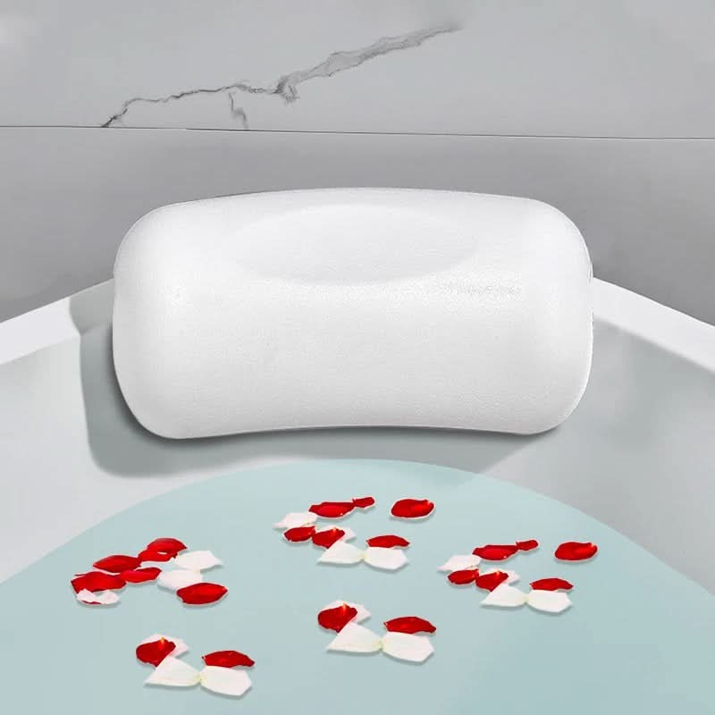 Bath Pillow Contoured Foam Support with Suction Cups