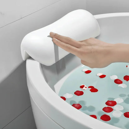 Bath Pillow Contoured Foam Support with Suction Cups