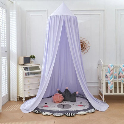 Bed Canopy for Kids Breathable Polyester-Cotton Ceiling Mounting Kit