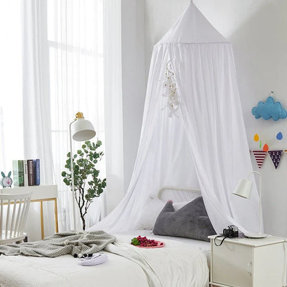 Bed Canopy for Kids Breathable Polyester-Cotton Ceiling Mounting Kit