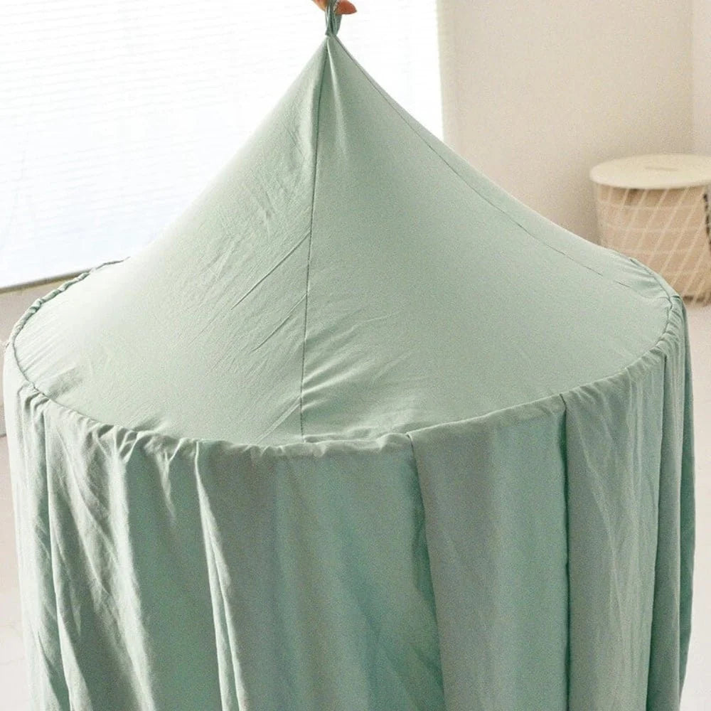 Bed Canopy for Kids Breathable Polyester-Cotton Ceiling Mounting Kit