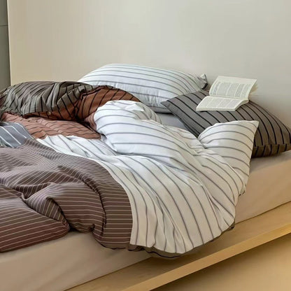Bedding Set Cotton Percale Reversible 4-Piece