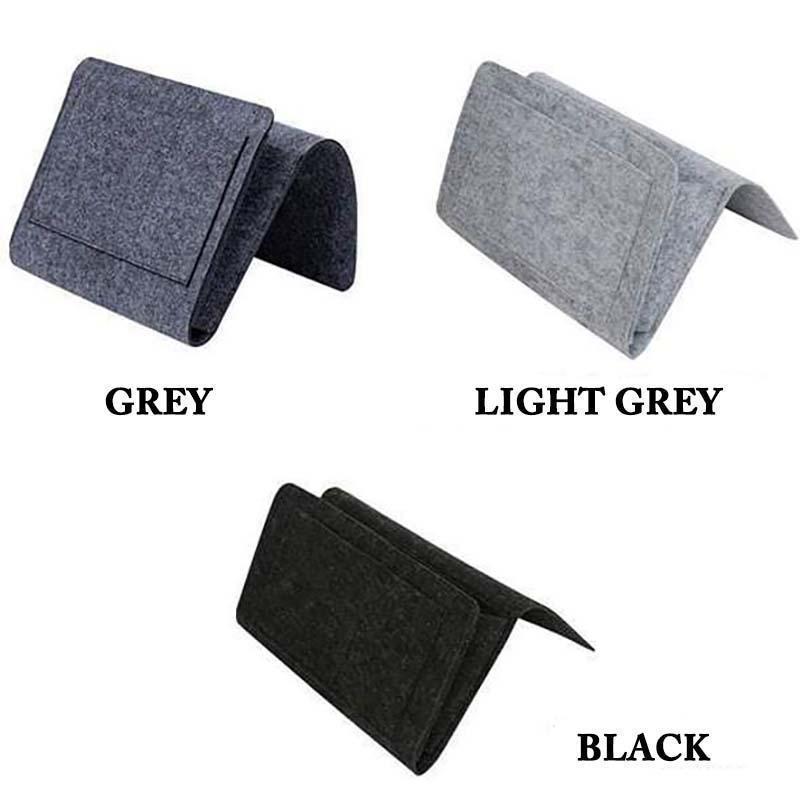 Bedside Organizer Felt Multiple Pockets Tool-Free Setup