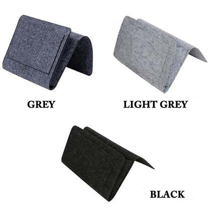 Bedside Organizer Felt Multiple Pockets Tool-Free Setup