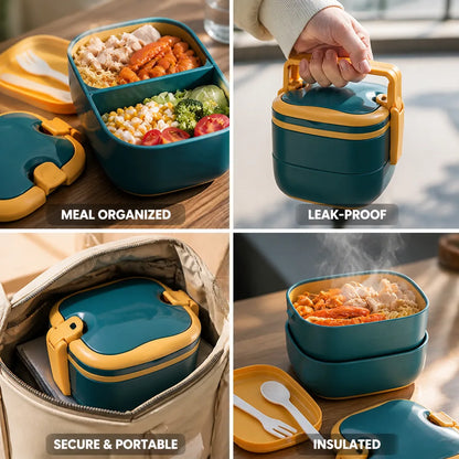 Bento Lunch Box Insulated Leak-Proof 1250ml