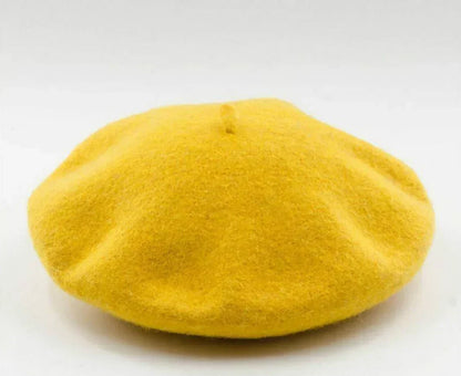 Beret Classic Round Soft Felt Lightweight
