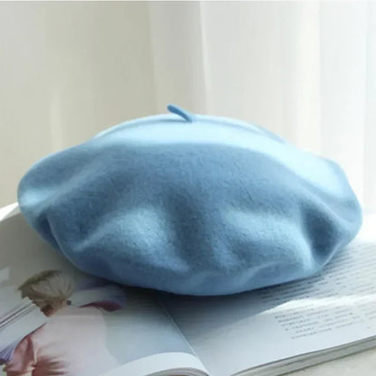 Beret Classic Round Soft Felt Lightweight
