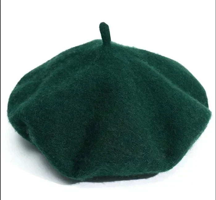 Beret Classic Round Soft Felt Lightweight