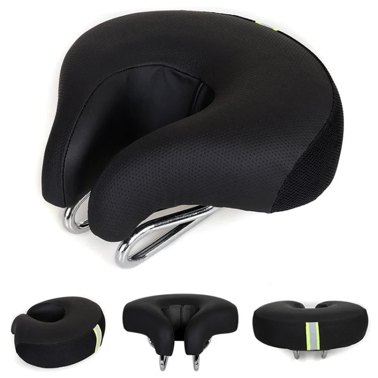 Bike Saddle Noseless Ergonomic Thick Padding Shock Absorbing