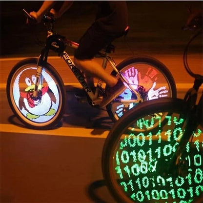 Bike Wheel Lights Motion-Activated 30 RGB Patterns IP65 Water-Resistant