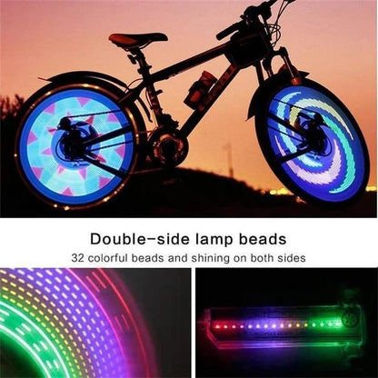 Bike Wheel Lights Motion-Activated 30 RGB Patterns IP65 Water-Resistant