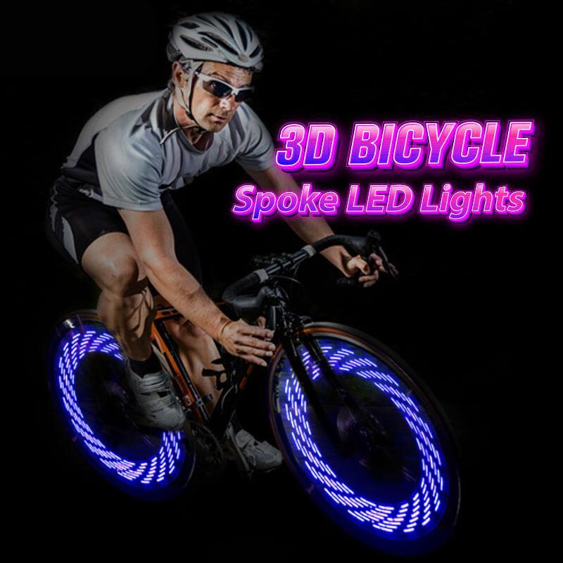 Bike Wheel Lights Motion-Activated 30 RGB Patterns IP65 Water-Resistant