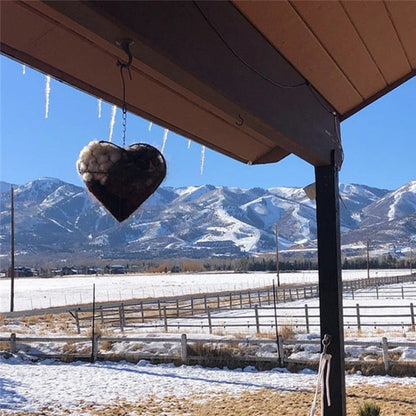 Bird Nest Holder Heart-Shaped Iron Ready-To-Hang