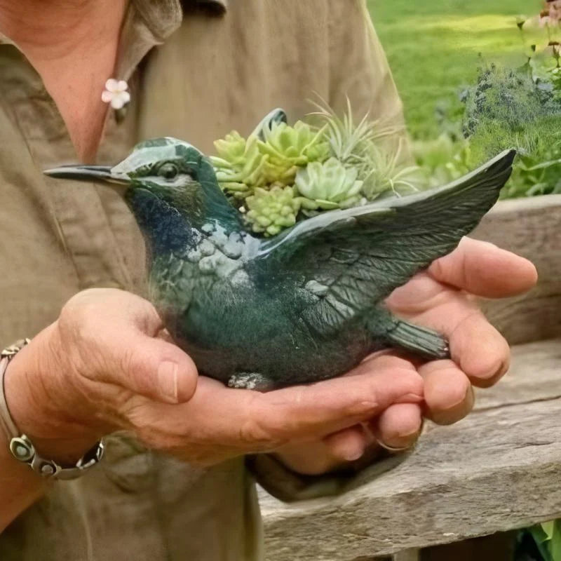 Bird Planter Ceramic Indoor & Outdoor Use