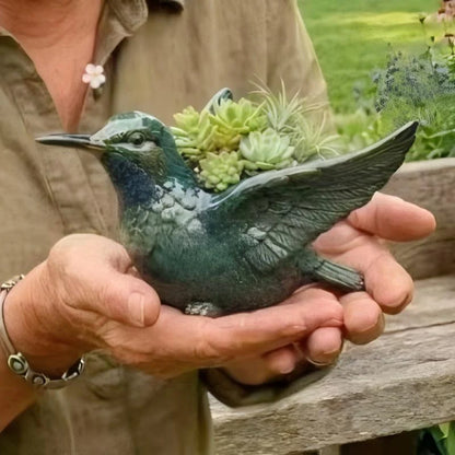 Bird Planter Ceramic Indoor & Outdoor Use