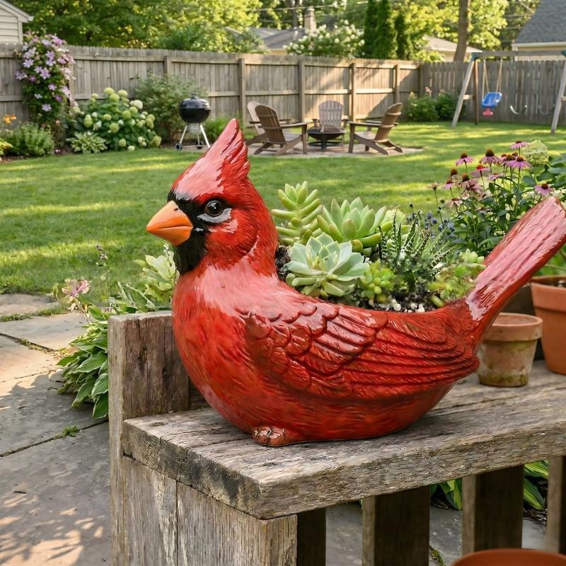 Bird Planter Ceramic Indoor & Outdoor Use