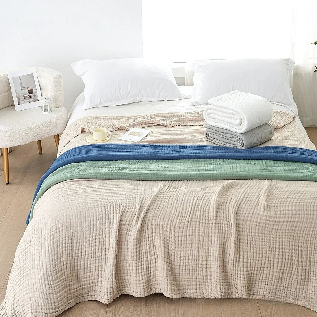 Blanket Six-Layer Muslin Cotton Breathable & Washable