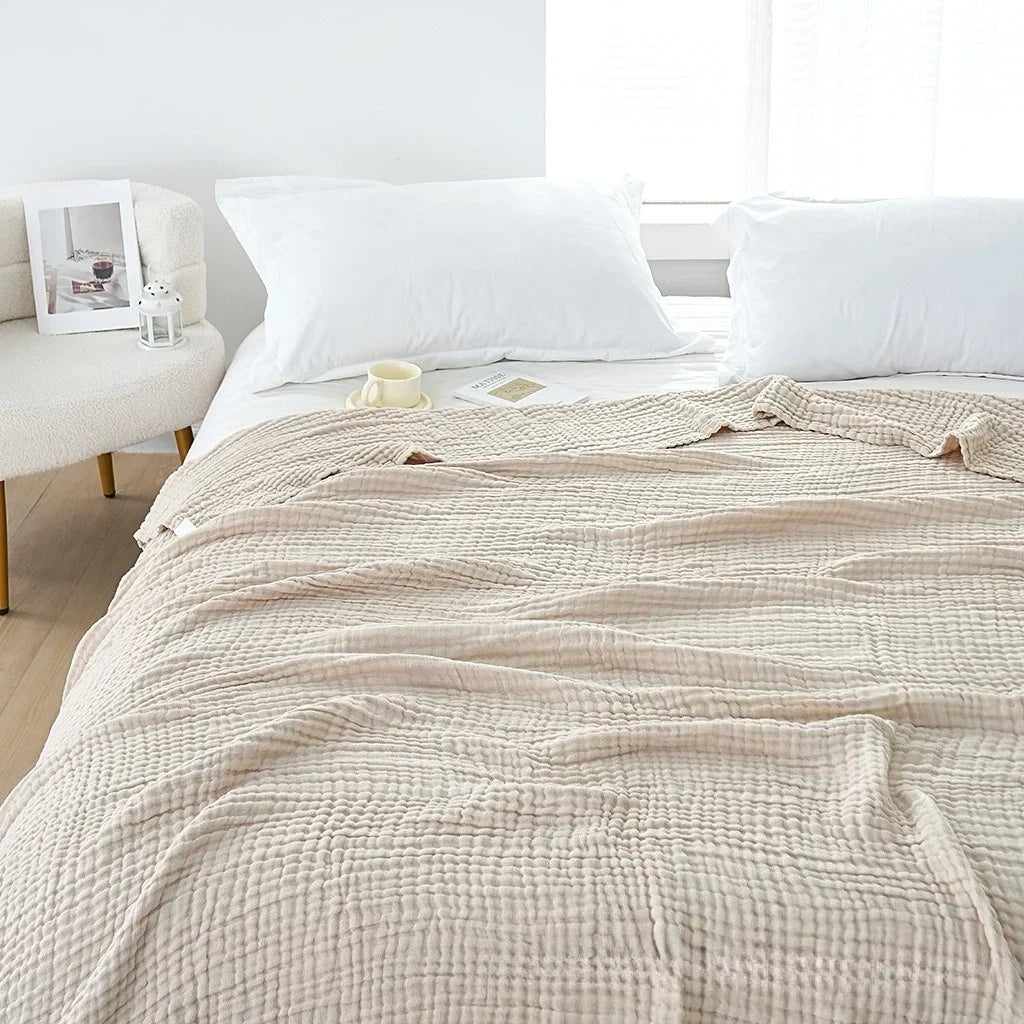 Blanket Six-Layer Muslin Cotton Breathable & Washable
