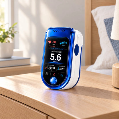 Blood Glucose Monitor Non-Invasive Clear Display