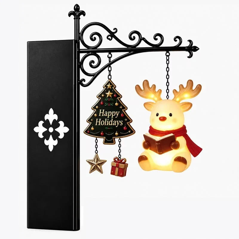 Bookshelf Lamp Hanging Style Warm LED Christmas Decor
