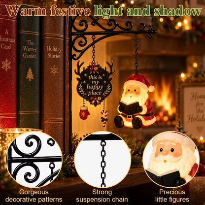Bookshelf Lamp Hanging Style Warm LED Christmas Decor