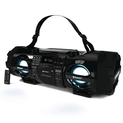 Boombox 60W Dual Subwoofers Bluetooth CD Player