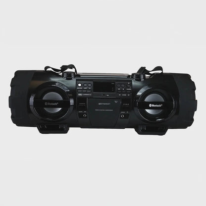 Boombox 60W Dual Subwoofers Bluetooth CD Player