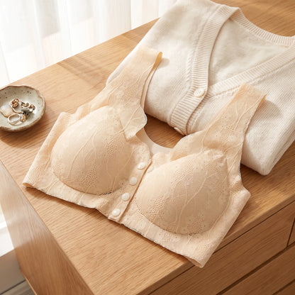 Bra Front Closure Wire-Free Soft Support