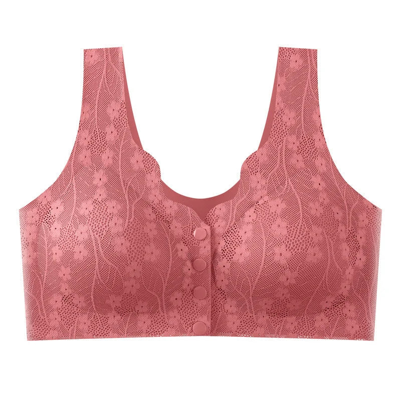 Bra Front Closure Wire-Free Soft Support