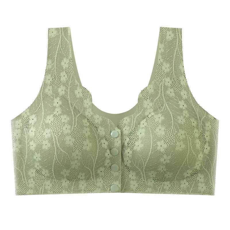 Bra Front Closure Wire-Free Soft Support
