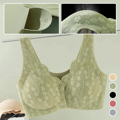 Bra Front Closure Wire-Free Soft Support