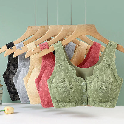 Bra Front Closure Wire-Free Soft Support