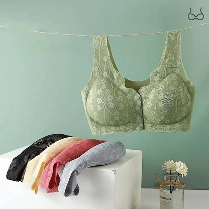 Bra Front Closure Wire-Free Soft Support