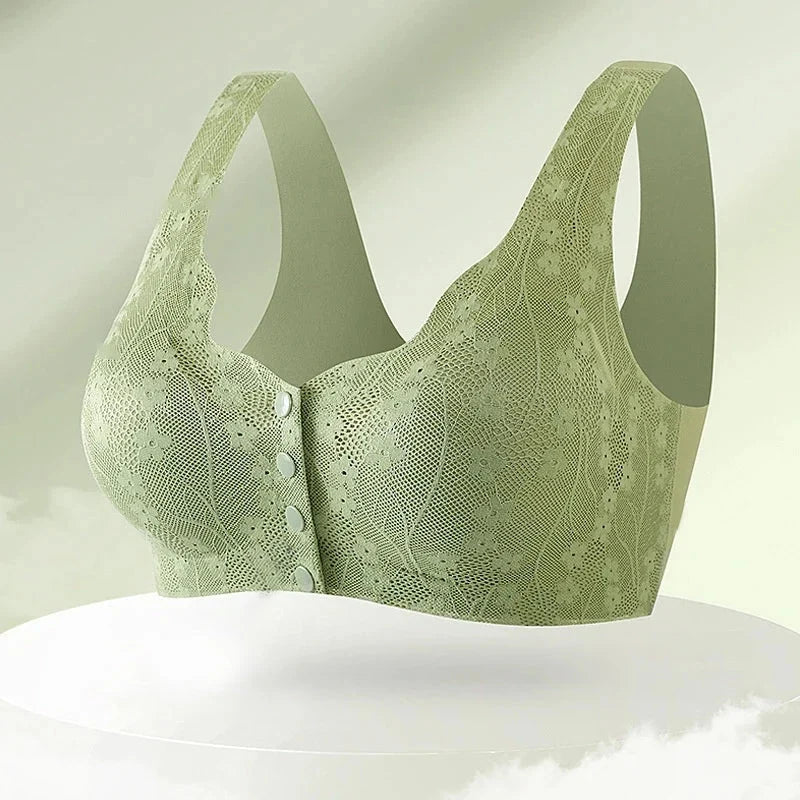 Bra Front Closure Wire-Free Soft Support