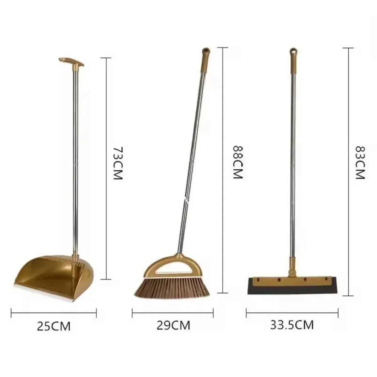 Broom and Dustpan Set Lightweight Indoor & Outdoor Use