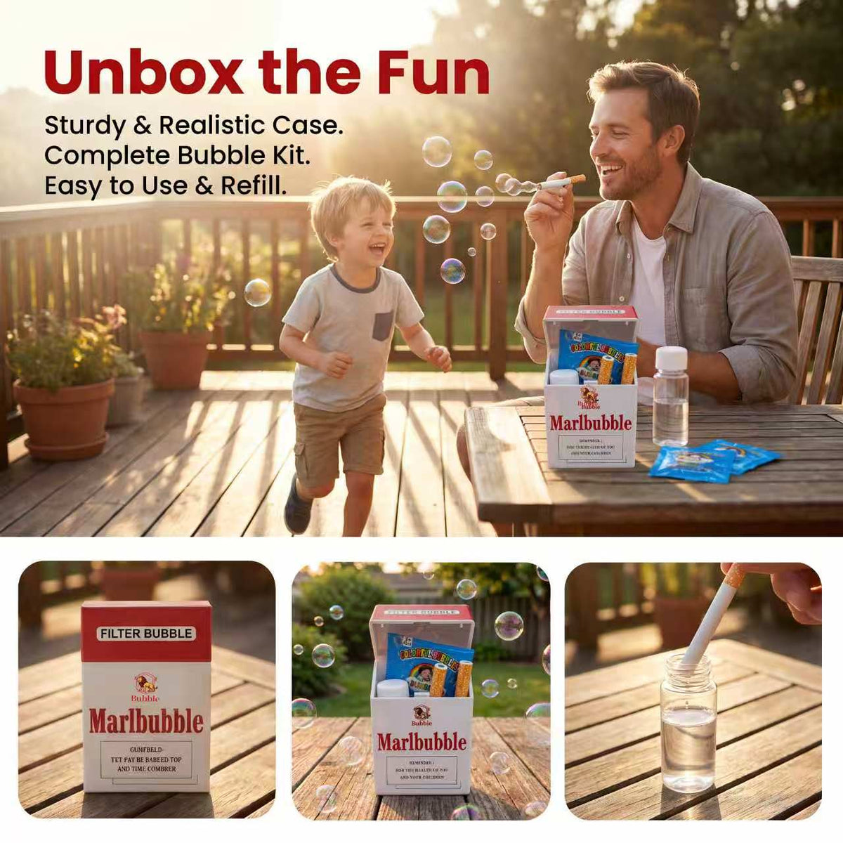 Bubble Blower Smoke-Like Effect Refill Kit