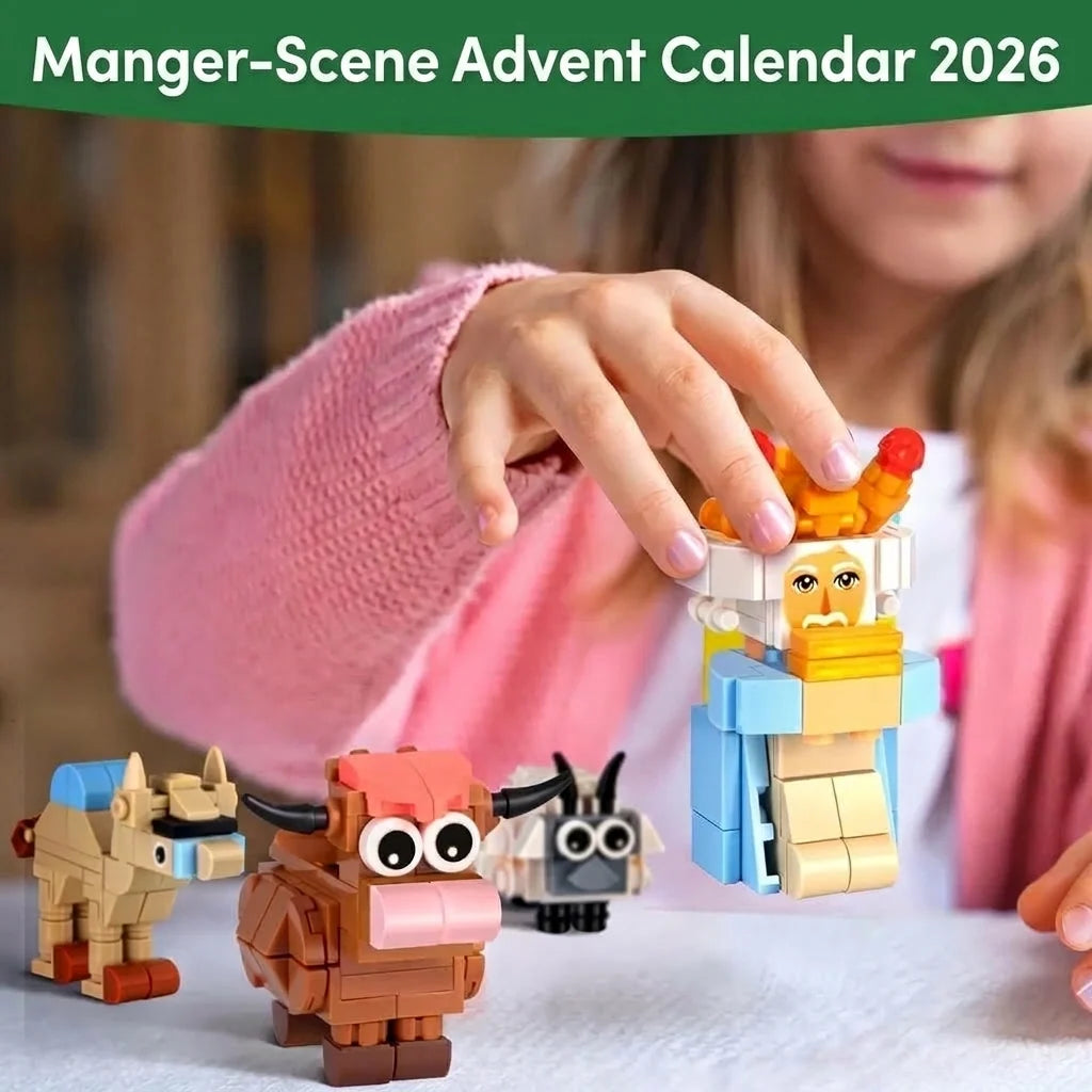 Building Brick Advent Calendar Nativity Scene Set of 24