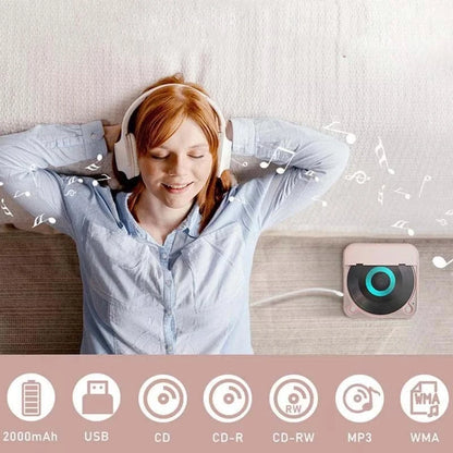 CD Player Portable Bluetooth Hi-Fi Sound
