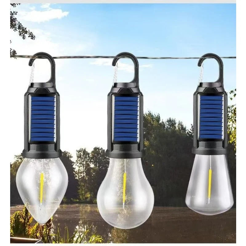 Camping Lantern Solar & USB Rechargeable Adjustable Brightness