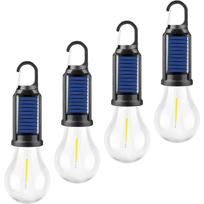 Camping Lantern Solar & USB Rechargeable Adjustable Brightness