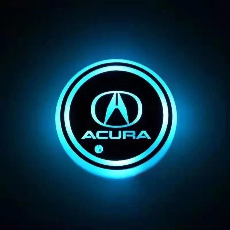 Car Coaster Set Multicolor LED Motion Activated USB Rechargeable